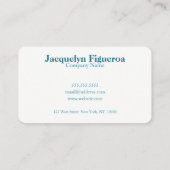 Einzigartige Berufliche Visitenkarten Visitenkarte (Rückseite)