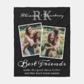 Einzigartige Best Friends Foto Fleece Blanket (Vorderseite)