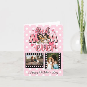 Einzigartige beste Mama überhaupt individuelle Fot Feiertagskarte