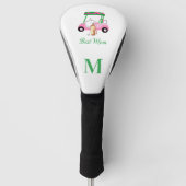 Einzigartige bezaubernde Mama Golf Cart Monogram Headcover (Vorderseite)