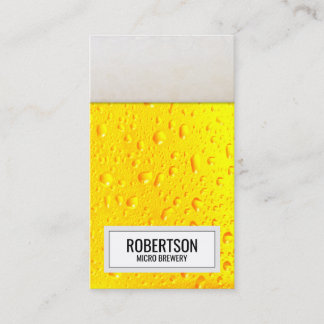 Einzigartige Bierbrauerei Visitenkarte