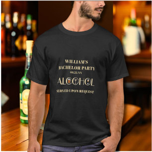 Einzigartige Bierweine Martini Bachelor Party T-Shirt