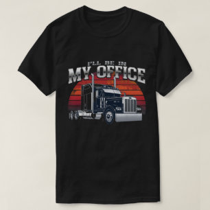 Einzigartige Big Rig Office Truck Poster Print T-Shirt