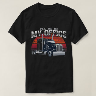 Einzigartige Big Rig Office Truck Poster Print T-Shirt