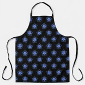 Einzigartige blaue Blume Schürze (Vorderseite)