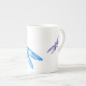 Einzigartige blaue u. lila porzellantasse (Vorderseite Rechts)