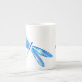 Einzigartige blaue u. lila porzellantasse (Vorderseite)