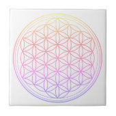 EINZIGARTIGE BLUME DER LEBENSKERAMIK FLIESE (Vorderseite)