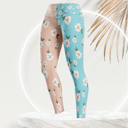 Einzigartige Blume mit floralen Mustern Leggings