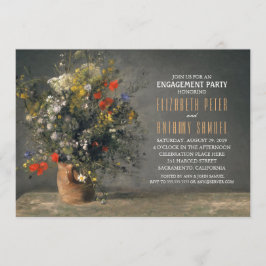Einzigartige Blume Vase Rustic Engagement Party Einladung