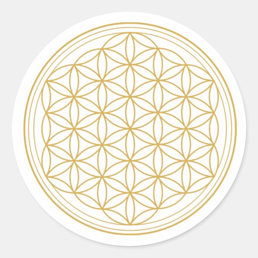 EINZIGARTIGE BLUME VON LIFE-ROUND-STICKERN RUNDER AUFKLEBER (Vorderseite)