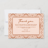 Einzigartige Bohemische Hochzeitskarte Dankeskarte (Vorderseite)
