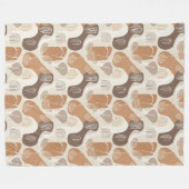 Einzigartige Boho-Formen Rust Ivory Beige Decke Ge (Vorderseite (Horizontal))