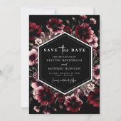 Einzigartige Botanische Hochzeit Save The Date (Vorderseite)