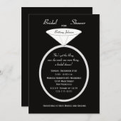 Einzigartige Brautdusche — Einzigartiger Ring Einladung (Vorne/Hinten)