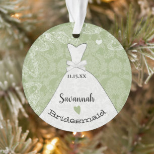 Einzigartige Brautjungfer Ehrenjungfer oder Blumen Ornament