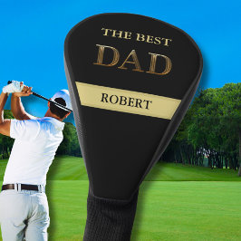 Einzigartige Bronze Metallic Look BEST VATER Name Golf Headcover