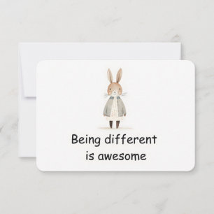 Einzigartige Bunny Woodland Animal Affirmation Car Einladung