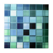 Einzigartige bunte Keramik-Fliese Fliese (Vorderseite)