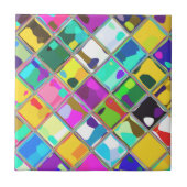 Einzigartige bunte Keramik-Fliese Fliese (Vorderseite)