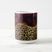 Einzigartige Burgundy Leopard Spots Kaffeetasse (Mittel)