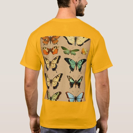 "Einzigartige Butterfly Design-T - Shirt | Beautif (Rückseite)