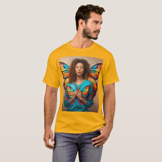 Einzigartige Butterfly Design-T - Shirt | Beautifu (Vorne ganz)