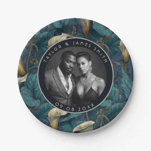 Einzigartige Calle Lilies Teller für Bridge als Pa (Vorderseite)