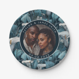 Einzigartige Calle Lilies Teller für den Junggesel