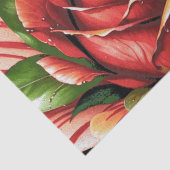 Einzigartige Candy Cane Rose Design Blume Seidenpapier (Ausschnitt)
