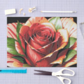 Einzigartige Candy Cane Rose Design Blume Seidenpapier (Handwerk)
