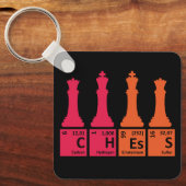 Einzigartige Chess-Stücke Chemie Schlüsselanhänger (Vorderseite)