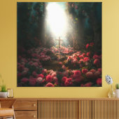Einzigartige Christliche KreuzLeinwand für spiritu Leinwanddruck (Insitu (Wohnzimmer))