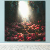 Einzigartige Christliche KreuzLeinwand für spiritu Leinwanddruck (Insitu (Holzboden))