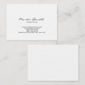 Einzigartige Chubby Modern Linen Trendy Business C Visitenkarte (Vorne/Hinten)