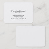 Einzigartige Chubby Modern White Trendy Business C Visitenkarte (Vorne/Hinten)
