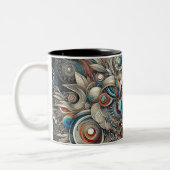 Einzigartige Coffee Mugs - Stilvoll und trendig Zweifarbige Tasse (Links)