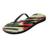 Einzigartige Coole Papierfarbe Badesandalen (Schrägansicht)