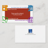 Einzigartige Crafty große künstlerische Ikone Visitenkarte (Vorne/Hinten)