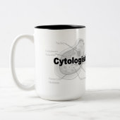 Einzigartige Cytologist-Geschenke Zweifarbige Tasse (Links)