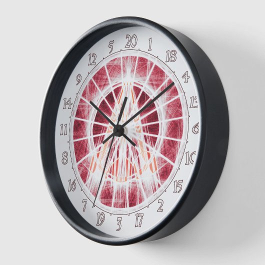 Einzigartige Dart Wanduhr (Winkel)