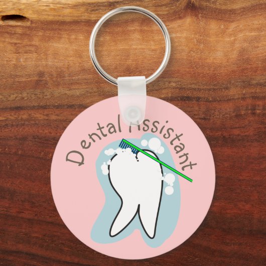 Einzigartige Dental Assistant Geschenke Schlüsselanhänger (Vorderseite)
