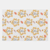 Einzigartige Design-Erntedank-Dekorationen Geschenkpapier Set (Vorderseite 3)