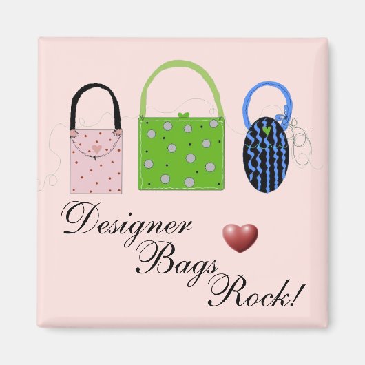 Einzigartige Designer-Taschen Magnet (Vorne)