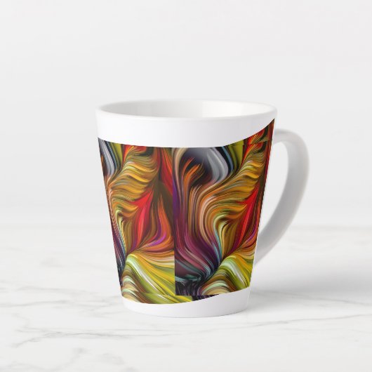 Einzigartige Designs für die Latte-Tasse | Anpassb Milchtasse (Rechte Ecke)