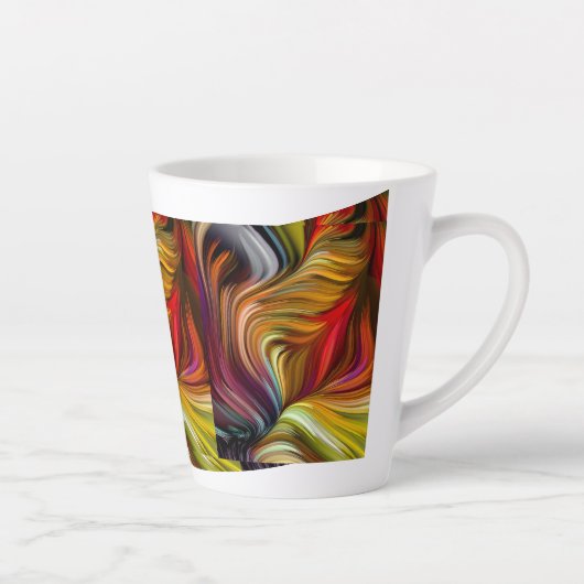 Einzigartige Designs für die Latte-Tasse | Anpassb Milchtasse (Rechts)