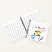 Einzigartige Designs Ich Bin Sehr Beschäftigt  Notizblock (Innenseite)