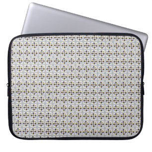 Einzigartige Diamantenkunst, gelbes Blau im Herzen Laptopschutzhülle