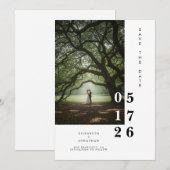 Einzigartige Digital Boho Chic Wedding Save The Date (Vorne/Hinten)