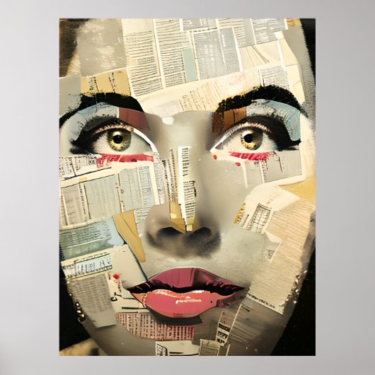 Einzigartige digitale Kunst | Abstrakte hübsche Da Poster (Vorne)